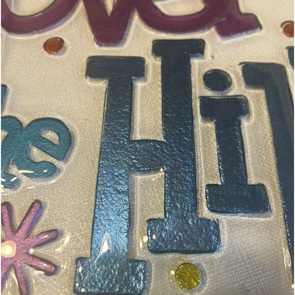 Pfaltzgraff Over The Hill Glass Platter 15” Vintage Y2K Party Decor Large Dish - Picture 9 of 10